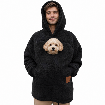 HoodPaws™ Pet Carrier Hoodie – Soft Cozy Warm Sweatshirt for Small Dogs