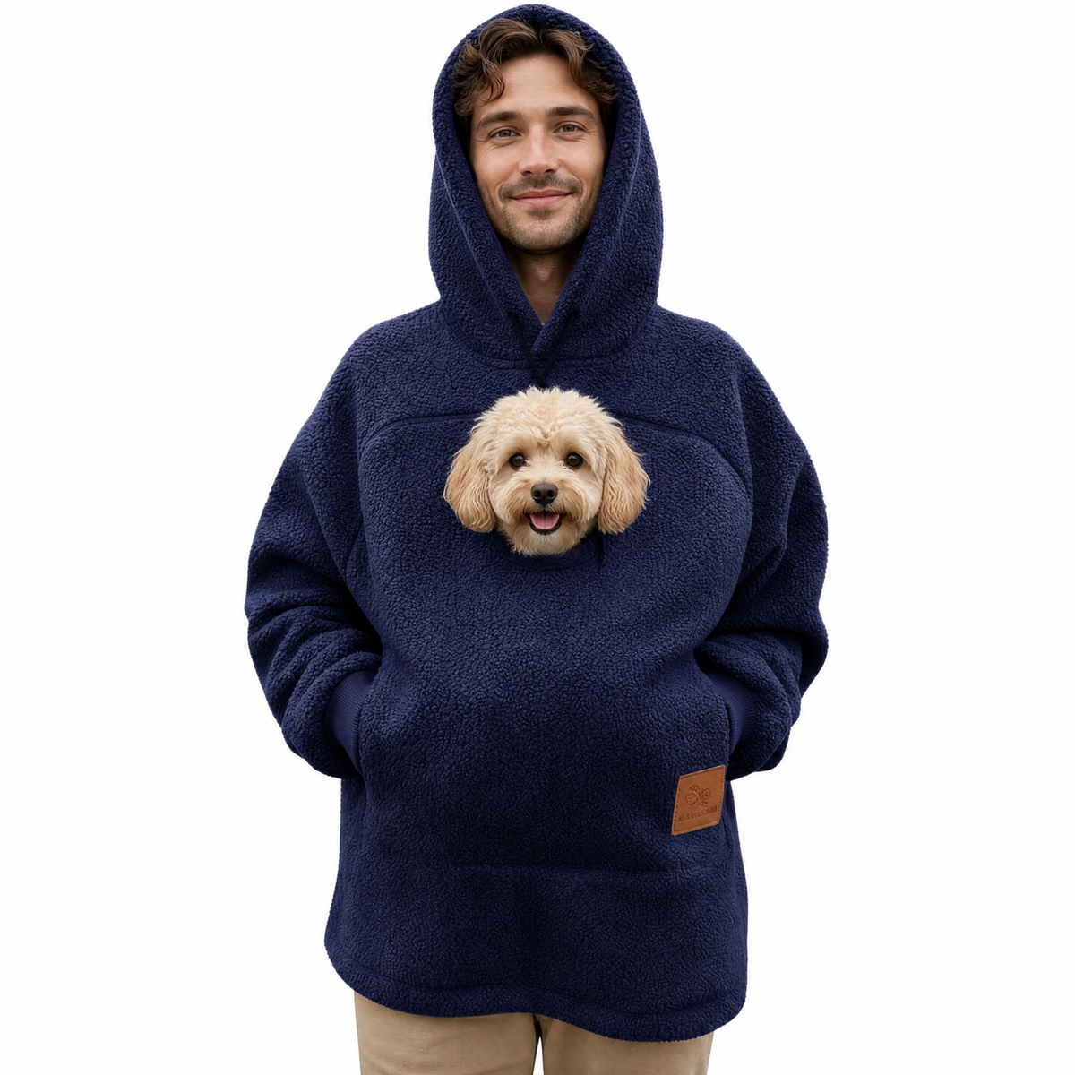 HoodPaws™ Pet Carrier Hoodie – Soft Cozy Warm Sweatshirt for Small Dogs