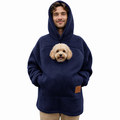HoodPaws™ Pet Carrier Hoodie – Soft Cozy Warm Sweatshirt for Small Dogs